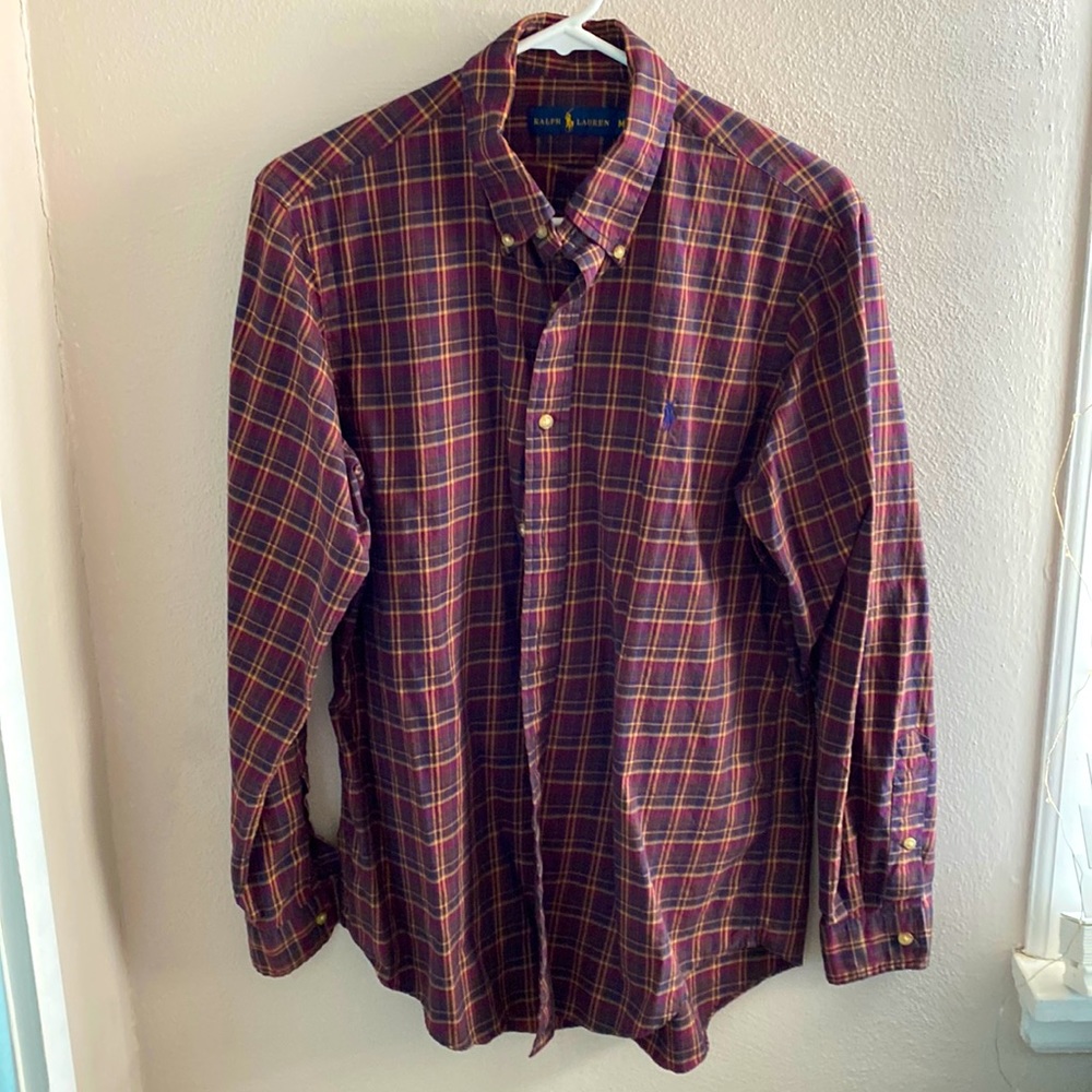 Mens Ralph Lauren plaid shirt.